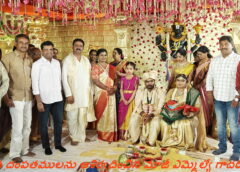 Former MLA Gadari Kishore blessed the newlyweds