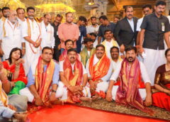 MP Chamala participated in the opening ceremony of Divva Vimana Swarna Gopura