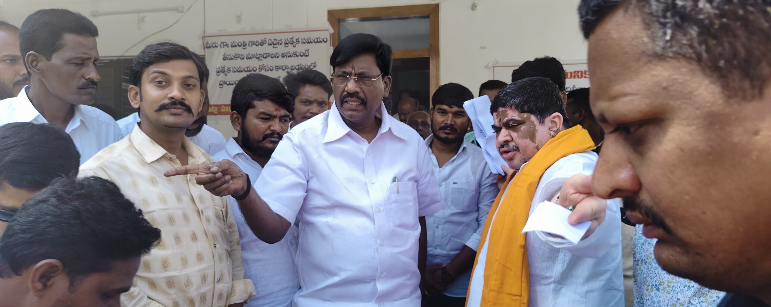 Participating in the MLC election campaign...Ande Nani Babu