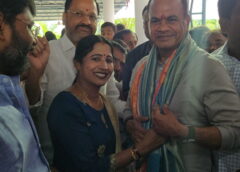 Nirmala Reddy wishes Minister Venkat Reddy a happy birthday